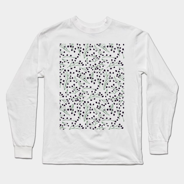 Berries Long Sleeve T-Shirt by DenesAnnaDesign